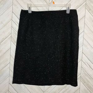 Halogen black speckle pencil skirt